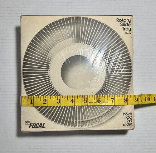 Focal Vintage Rotary Slide Tray in Black Holds 100 2x2 Slides Kmart Photos New - Picture 10 of 11