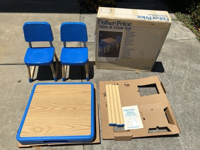 vintage fisher price table and chairs