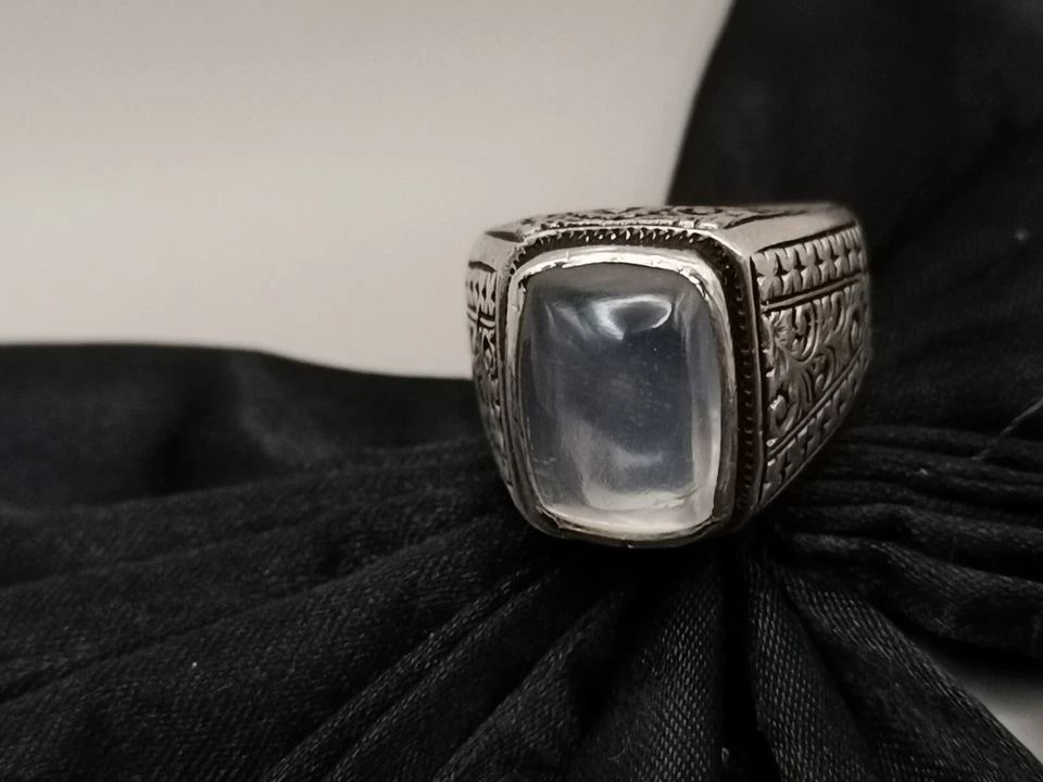 Natural Dur Al Najaf Stone Ring Dur e Najaf Ring Shia Rings Moon Stone - Image 2 of 4