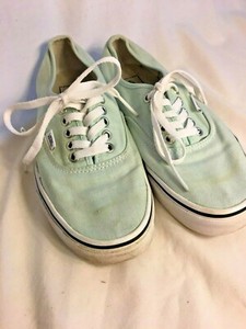 light green high top vans