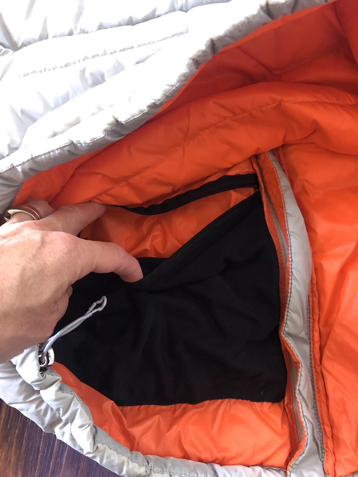 Michael Kors Jacket Mens Medium Goose Down Puffer Packable Full Zip Gray *READ*