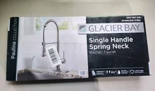 Glacier Bay Paulina Single-Handle Spring Neck Pull Down Sprayer Kitchen Faucet