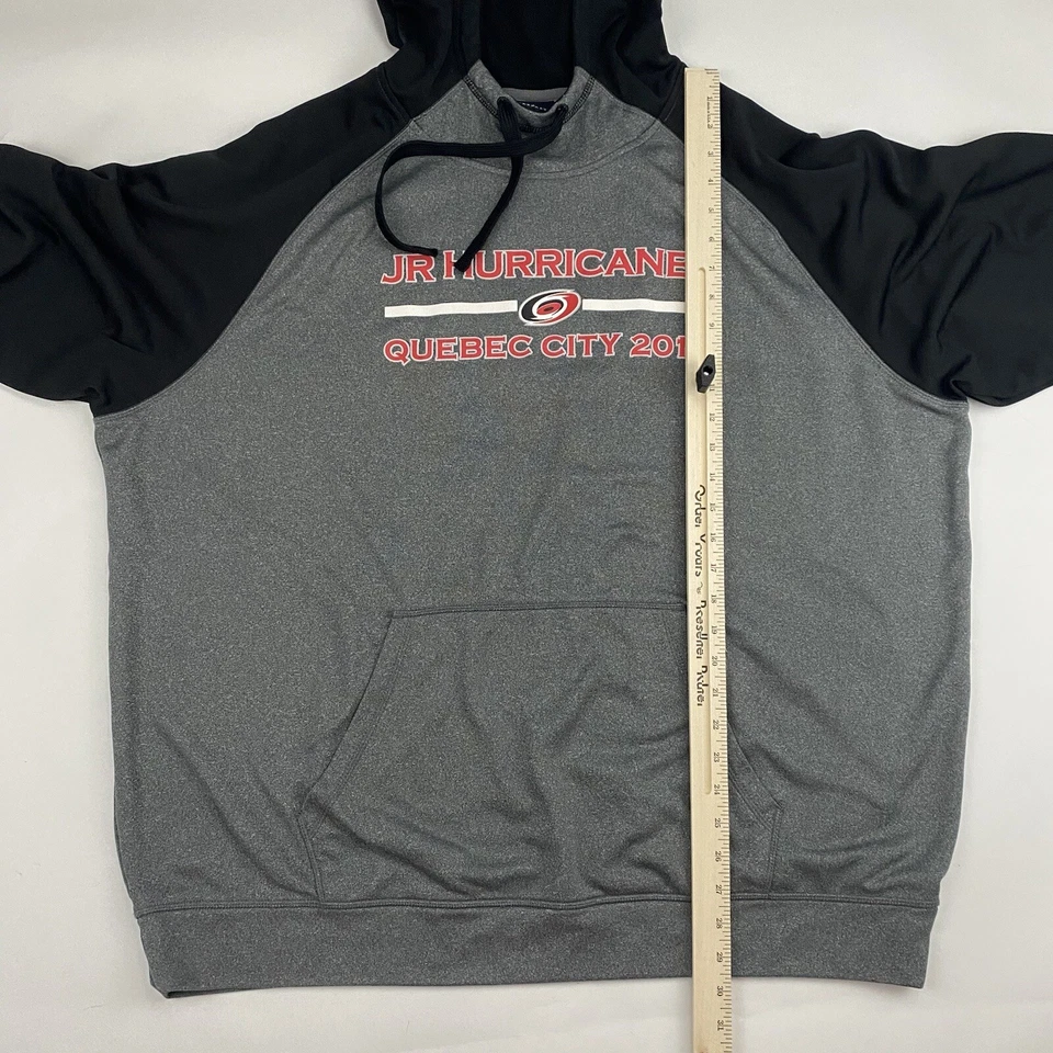Charles River Apparel Jr. Hurricanes Quebec City 2017 Hooded Sweatshirt 2XL XXL - Image 3 of 4
