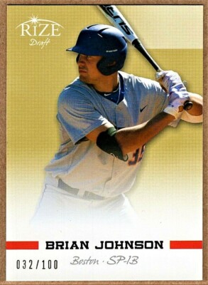 Brian Johnson - 2012 Blatt Rize Draft Gold Paragon RC /100