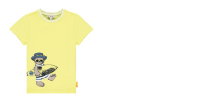  Steiff hello summer shirt, kiwi green surfer teddy size 98