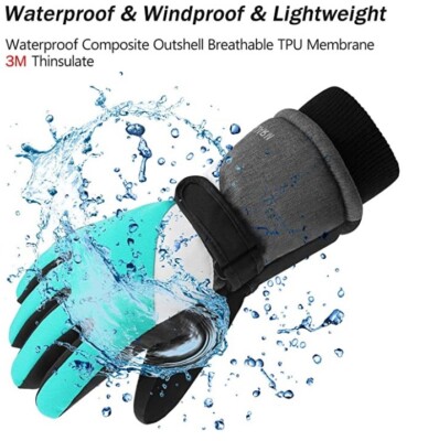 Ski Gloves,Winter Waterproof Snowboard Snow 3M Thinsulate Warm Touchscreen Finge