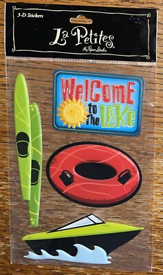 La Petites Welcome To The Lake Boat Skiing Skis  Water Tubing Vacation Stickers