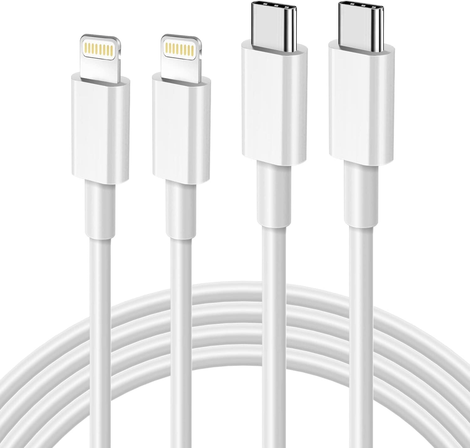 USB C to Lightning Cable 2Pack [Apple MFi Certified] Fast Charging Cable Type C-image
