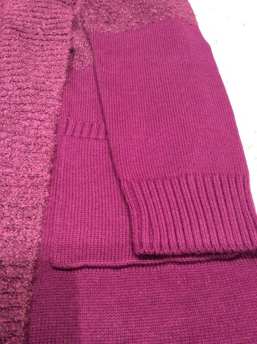 Bnwt Edge To Edge Coatigan With Shawl Collar Size Medium Colour Rich Plum. - Picture 9 of 12