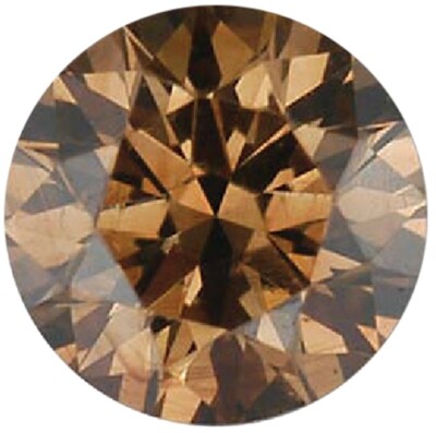 Natural Extra Fine Rich Cognac Diamond - Round - VS2-SI1 - Africa - Extra Fine G