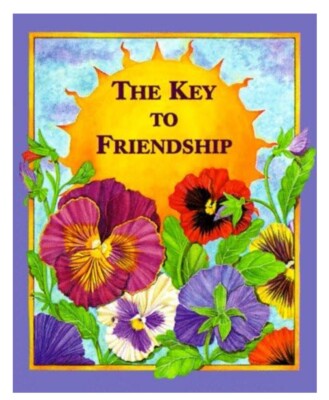 Key to Friendship by Nicole Beale pocket size book 1998,Hardcover 4''x3.25''x.5''