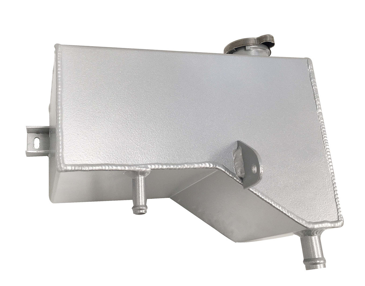 Aluminum Coolant Expansion Header Tank For Land Rover Defender 300TDI Silver