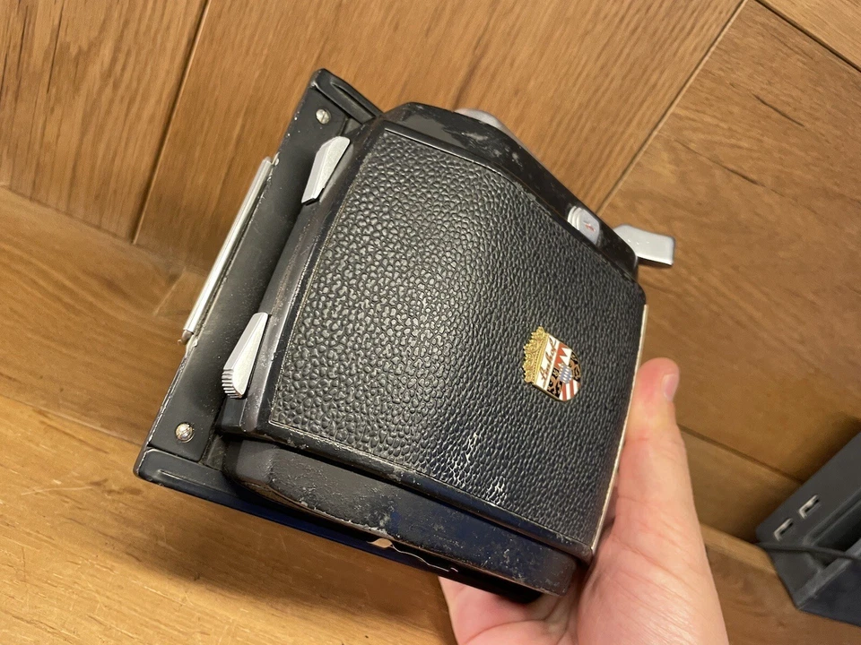 *Exc+5* Linhof Super Rollex 56x72 120 Roll Film Back Holder for 4x5 Camera / JPN - Image 3 of 4