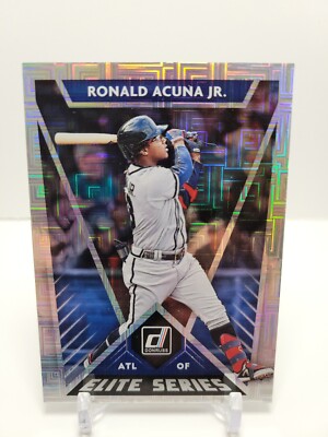 2020 Donruss Ronald Acuna Jr Elite Series Vector Refractor - Braves