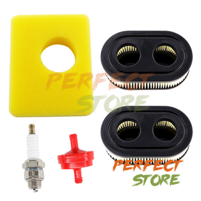 Air Filter Spark Plug For Troy-Bilt BS-593260 BS-798452 Briggs & Stratton Engine