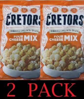 2x G.H. Cretors Handcrafted Small-Batch Popcorn FOUR CHEESE Mix 5 oz Bag 2 PACK