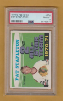 1971-72 OPC 2ND ALL-STAR TEAM #258 PAT STAPLETON PSA 8 | eBay