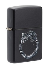 ORIG. ZIPPO "CELTIC DRAGON DESIGN" BLACK LIGHTER / 60005722 * NEW in BOX *