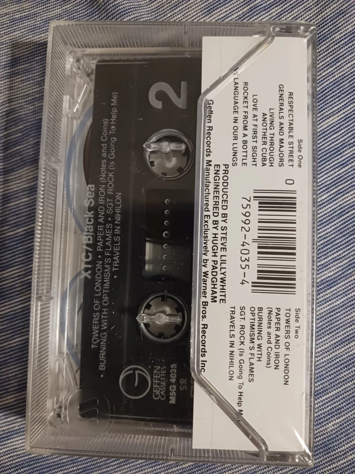 XTC Black Sea 1985 REISSUE Cassette Tape Virgin Records **NEW** - Image 2 of 3
