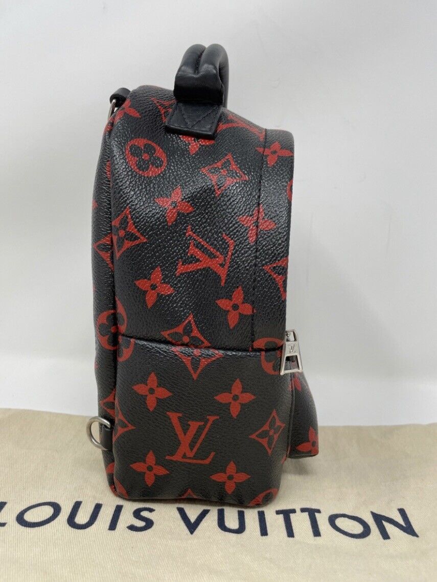 Louis Vuitton Backpack Palm Springs Monogram Infrarouge Mini Black