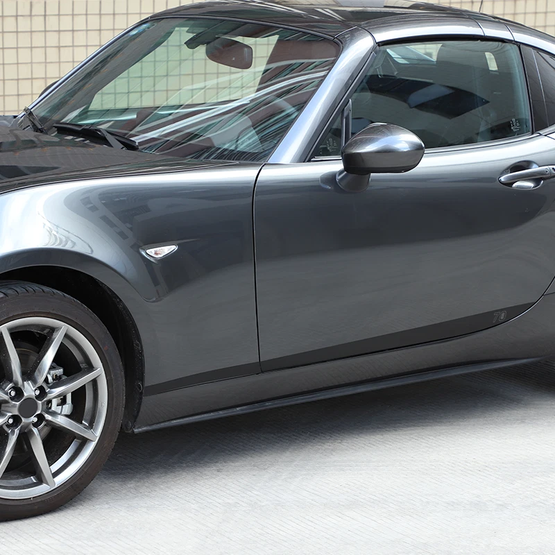 Black Body Side Door bottom Racing Strips Decal Fits Mazda MX-5 Miata 2016-2023 — 第 2/4 张图片