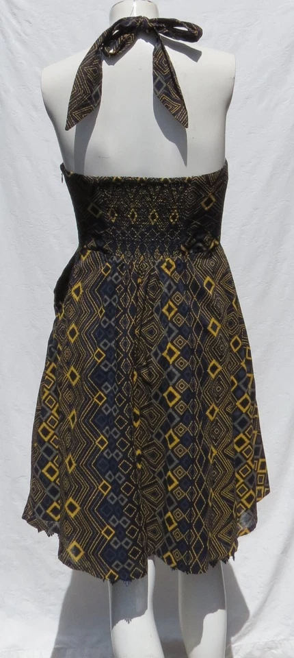 Vestido Halter $158 EDME & ESYLLTE Anthropologie US S 4 Azul Marino Repetición Rítmica Foto 2 de 4