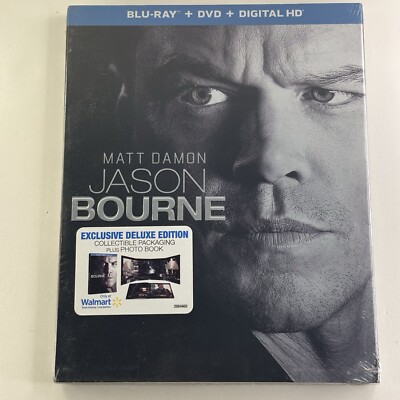 Jason Bourne (Blu-ray + DVD, 2016) [Diamond Luxe Case] Matt Damon