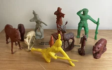 Vintage Tim-mee marx trappers indians animals 