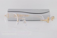 New CHARMANT Eyeglass Frames Titanium Line Art XL 2183 GP Gold Rimless 53mm