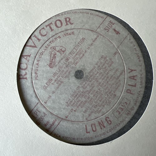 RCA Victor Collectors Issue Glenn Miller and His Orchestra Limited Edition - Picture 8 of 20