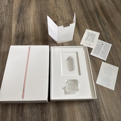 Apple iPad Pro 9.7 Inch Wi-Fi Cellular 256 GB Rose Gold Stickers EMPTY BOX ONLY