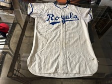 original c. 1970 KANSAS CITY ROYALS salesman sample or MINORS GAME WORN JERSEY