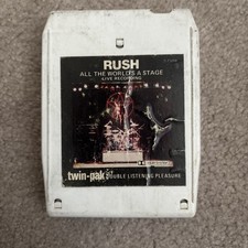 Rush - All The Worlds A Stage - 8 Track Tape ...