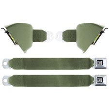 1968-72 Gm A Body Retractable Green Deluxe Seat Belts Front Chevelle 442 Gto