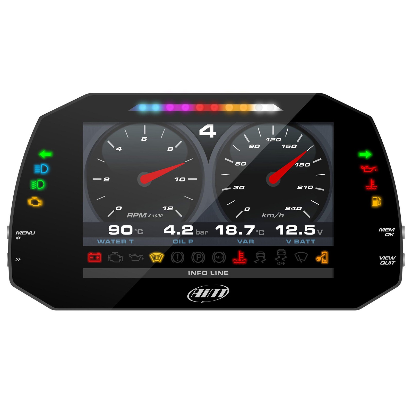 AIM Motorsport MXG 1.3 Strada Dash (7in Colour TFT Display) CAN Connection