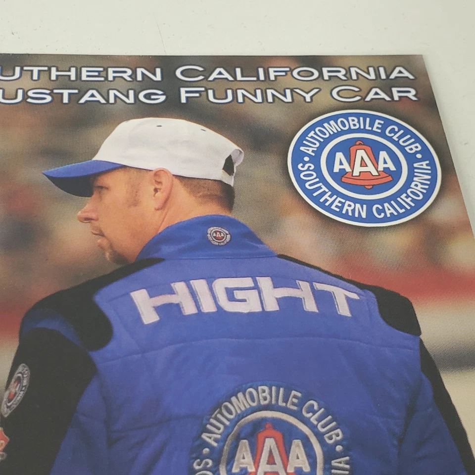 2007 Signed Robert Hight Handout Ford  Auto Club 8 x 10 John Force Racing NHRA - Image 3 of 4