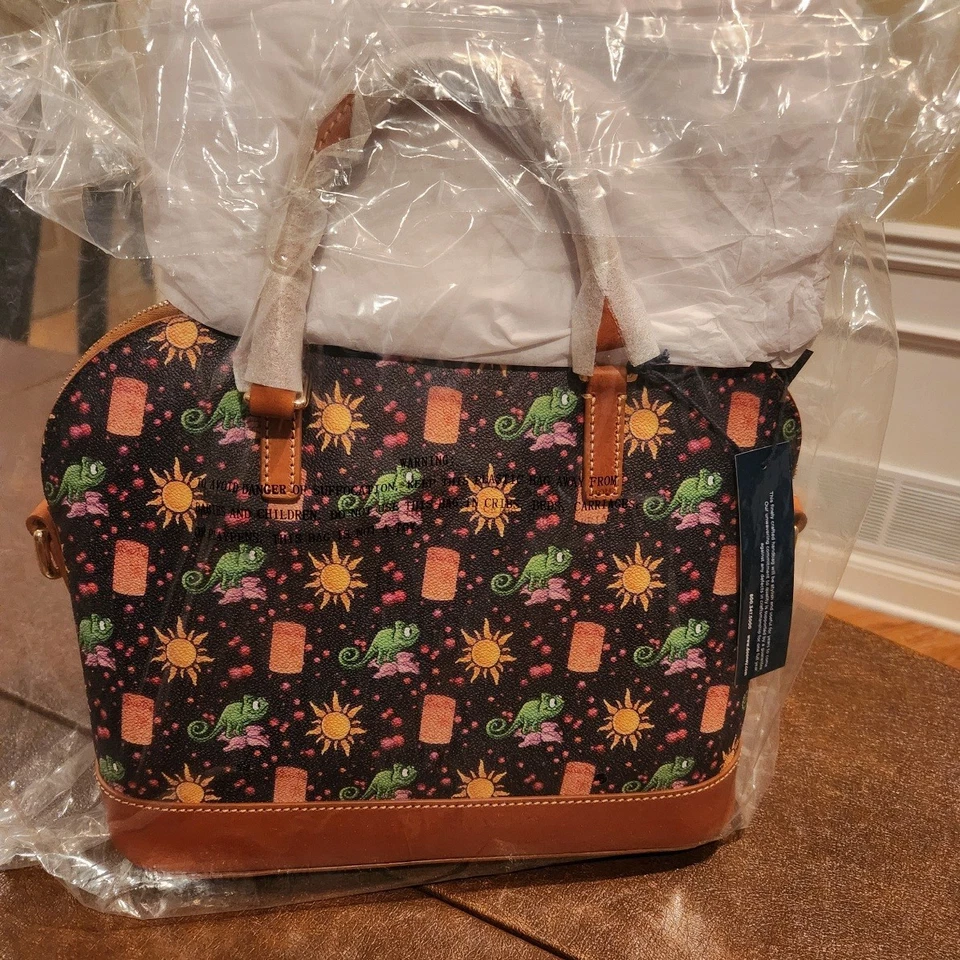 Bolso de Mano Dooney Rapunzel Pascal Enredado Parques Disney 10º Aniversario MWT 2020 Foto 3 de 4