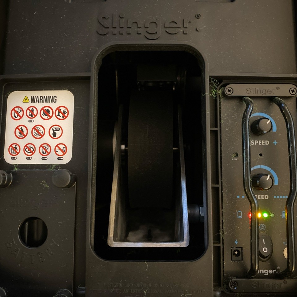 Slinger Tennis Ball Machine W/ Remote, Charger, TESTED & WORKS | eBay