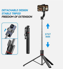 67" Cell Phone Selfie Stick Tripod Wireless Remote Extendable for iPhone/Android