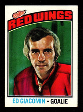 1976-77 Topps #160 Ed Giacomin Detroit Red Wings HOF NHL Card EX/MT