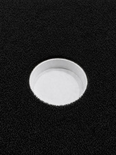 Slim putting cups golf simulator , white, 7/8inch deep, 4.25in diameter