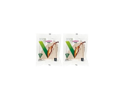 Hario V60 Paper Coffee Filter, Size 02, Natural, 200ct Nautural