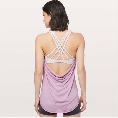 Lululemon Slay the Studio 2-in-1 athletic Tank top size 2