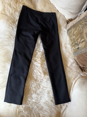 GUCCI Women's size 38 Italy Black Matte Sateen GORGEOUS slim fit Pants