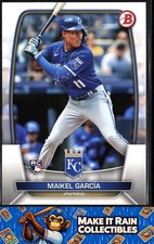 Maikel Garcia 2023 Bowman #44 Kansas City Royals Rookie RC