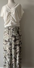 J.Jill  pull- on knit tropical print midi Ski...