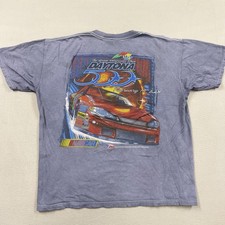 Vintage Daytona 500 Shirt Mens XL Blue NASCAR Racing February 18 2001 Tee