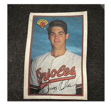 Bowman 1989 Gregg Olson Baltimore Orioles #6 Rookie MLB Baseball Trading Card. rookie card picture