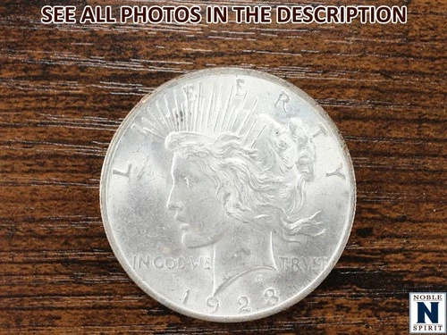 NobleSpirit Choice BU 1923 SILVER Peace Dollar