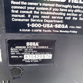 Sega Genesis Model 2 (MK-1631) GAMESHOW Lot Console Controller Tested No Cables
